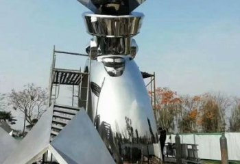 戒指雕塑，房地產(chǎn)鏡面不銹鋼戒指雕塑廠家