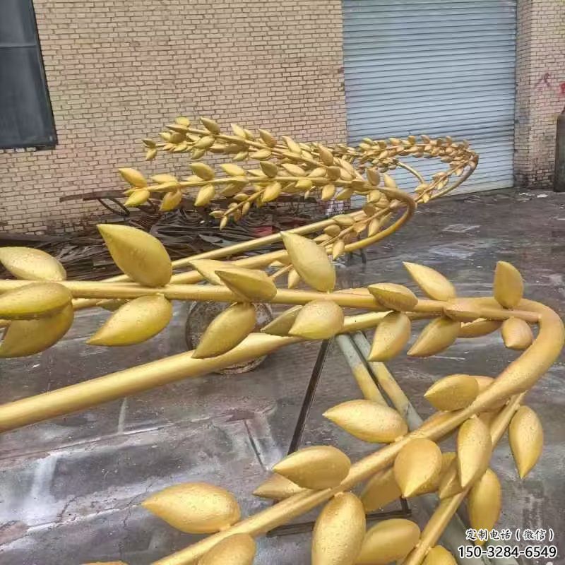 田間水稻雕塑廠 彩繪仿真雕塑制作 園林?jǐn)[件