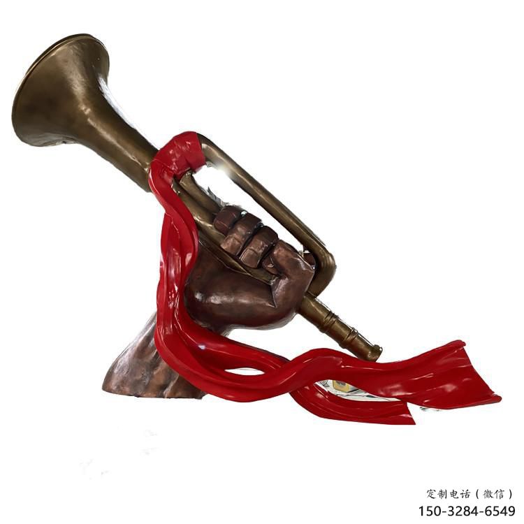 大型號(hào)角雕塑 創(chuàng)意黨建雕塑 仿真擺件雕塑