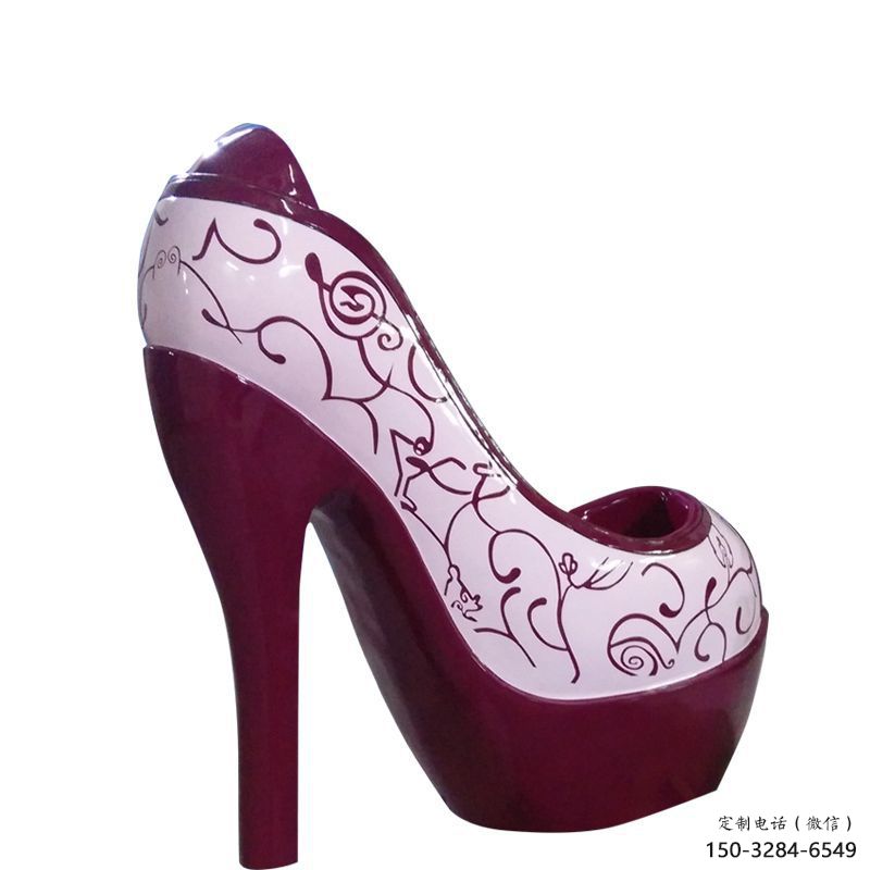 創(chuàng)意高跟鞋雕塑 步行街店門(mén)口雕塑 影視劇小品