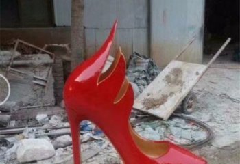 仿真高跟鞋雕塑 店門(mén)口園林雕塑 景觀小品