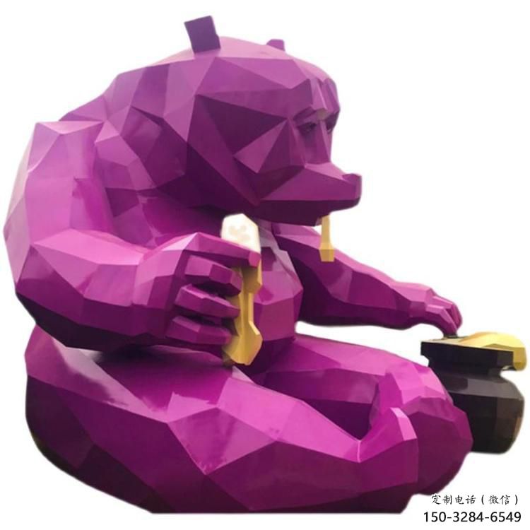 風(fēng)景區(qū)黑熊雕塑 售樓處廣場(chǎng)雕塑 仿古擺件