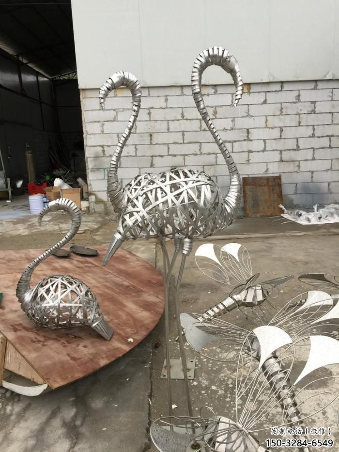 承接風(fēng)景區(qū)仙鶴雕塑 售樓處廣場(chǎng)雕塑 仿古擺件