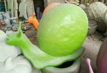 廣場(chǎng)玻璃鋼蝸牛雕塑廠家 公園仿真雕塑 抽象擺件