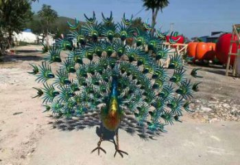 商業(yè)街不銹鋼孔雀雕塑 售樓處景觀雕塑 飛鳥(niǎo)擺件