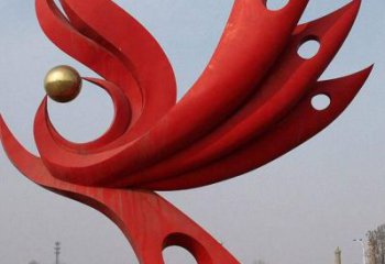 廣場不銹鋼鳳凰雕塑廠家 公園仿真雕塑 抽象擺件