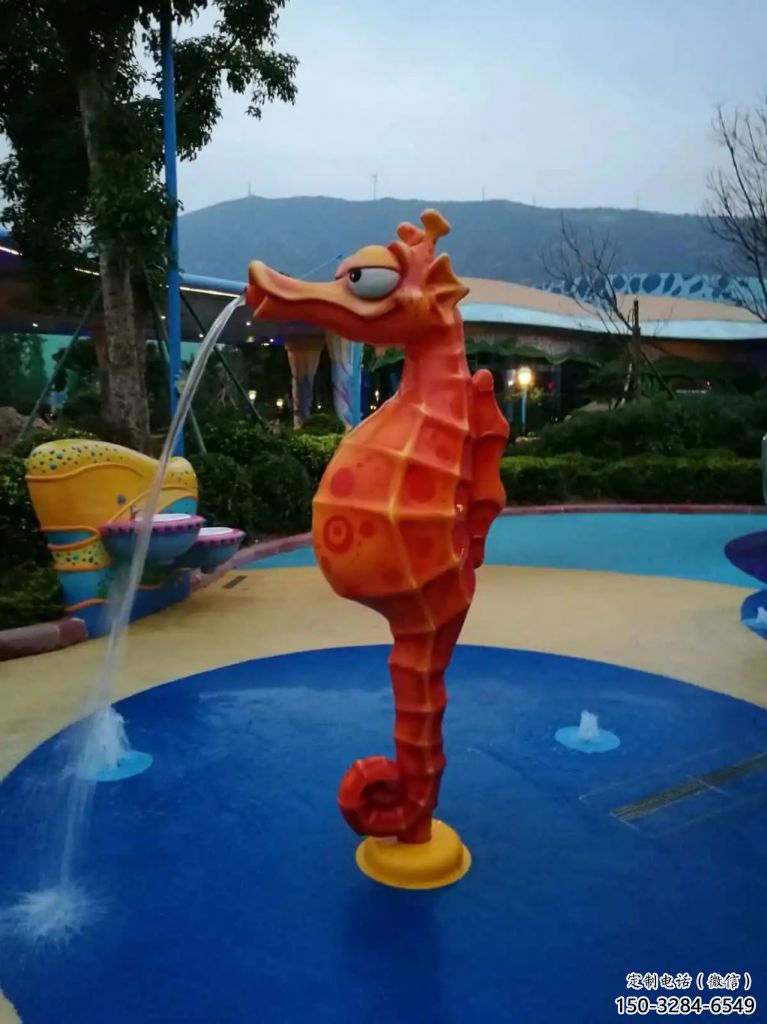 創(chuàng)意玻璃鋼海馬雕塑 步行街店門(mén)口雕塑 影視劇小品