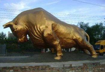 商場(chǎng)華爾街牛銅雕塑 仿真雕塑 店門口小品雕塑