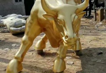 庭院鑄銅華爾街牛雕塑 城市古銅色雕塑 音樂小品