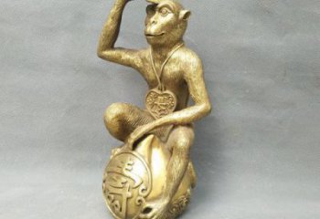 銅猴子雕塑廠家，公園景觀雕塑，動(dòng)物小品