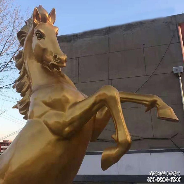 城市駿馬銅雕塑 風景區(qū)彩繪雕塑 抽象擺件