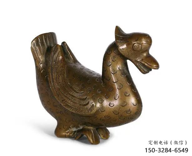 鴨子雕塑廠家，仿真動(dòng)物， 公園廣場(chǎng)街頭擺件 (4)