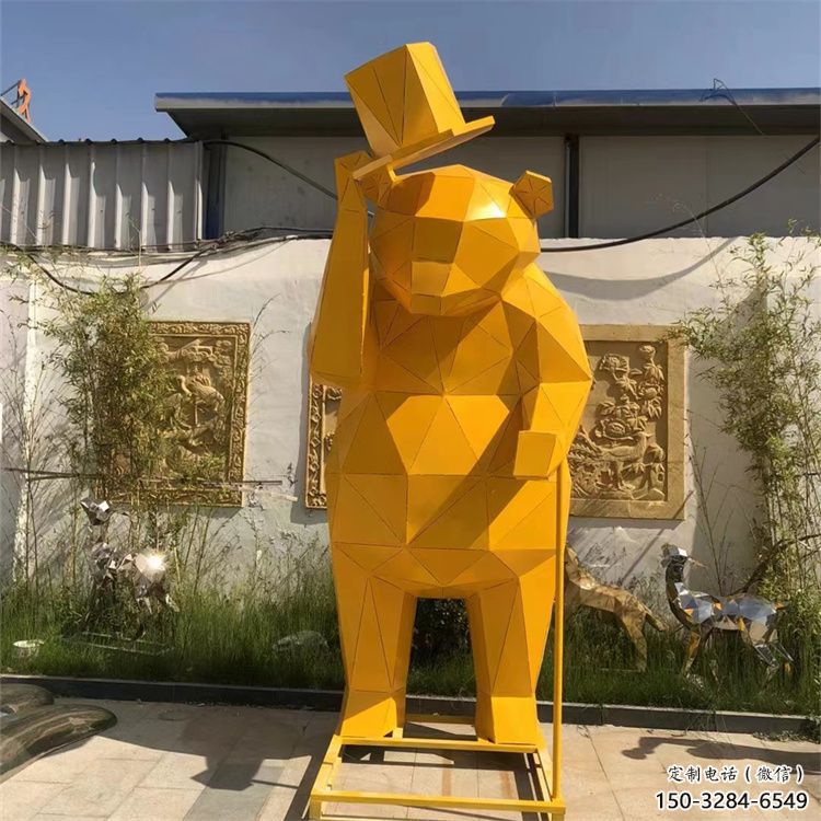 大熊雕塑廠家，酒店房地產(chǎn)雕塑，現(xiàn)代景觀小品 (7)