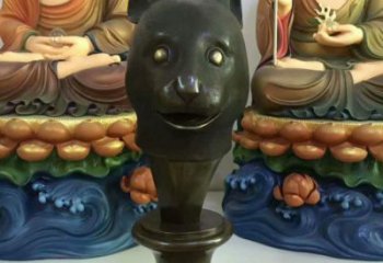 大型玻璃鋼生肖雕塑 商業(yè)街廣場雕塑 古銅色擺件