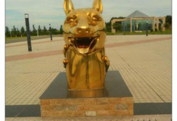 不銹鋼生肖雕塑，鍍鈦工藝，公園廣場戶外擺放 (4)