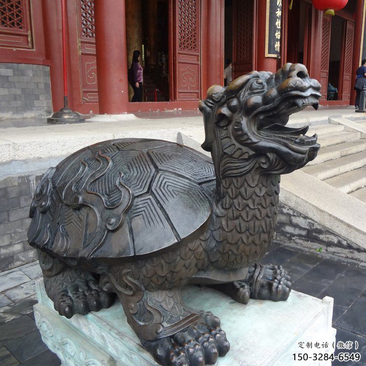 銅烏龜?shù)袼苤谱鳎瘾F動物，仿古公園廣場擺件