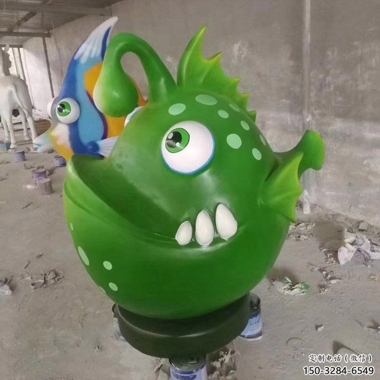 廣場劍魚雕塑，戶外街頭雕塑，海洋生物雕塑