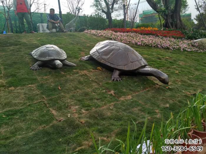 公園海龜?shù)袼?酒店門口雕塑 彩繪擺件