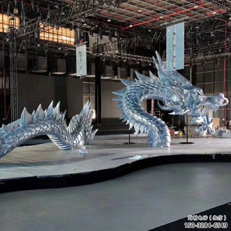 烤漆龍頭雕塑，黃銅材質(zhì)，公園園林?jǐn)[件