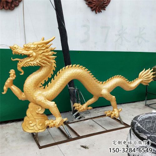 加工龍頭雕塑，鑄銅動(dòng)物雕塑，房地產(chǎn)售樓處擺件