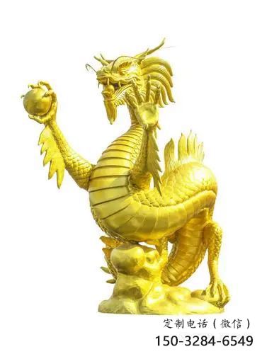 預(yù)定龍頭雕塑，鑄銅動(dòng)物雕塑，房地產(chǎn)售樓處擺件