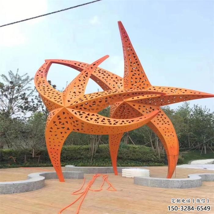 不銹鋼仿真海星雕塑 酒店公園雕塑 風(fēng)景區(qū)擺件