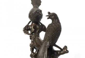 風(fēng)景區(qū)鑄銅喜鵲雕塑 售樓處廣場雕塑 仿古擺件
