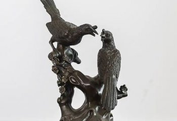 鑄銅水景喜鵲雕塑 風(fēng)景區(qū)幾何雕塑 廣場(chǎng)小品