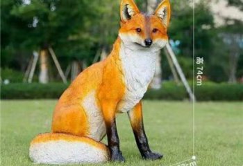 大型狐貍雕塑 門口創(chuàng)意雕塑 售樓處小品