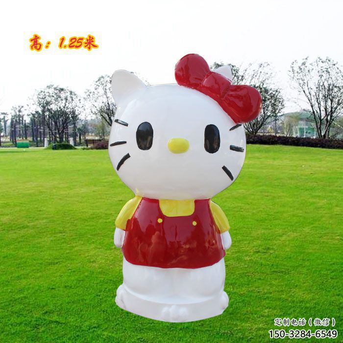 酒店小貓雕塑，家禽主題，工藝