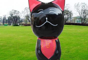 廣場小貓雕塑，動物擺件，仿古工藝