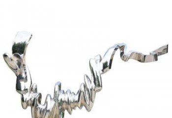 街道小貓雕塑，動(dòng)物小品，剪影工藝