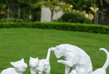 園林小貓雕塑，文化標(biāo)識，公園小品