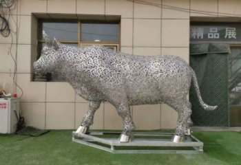 廣場小牛雕塑，動物擺件，仿古工藝