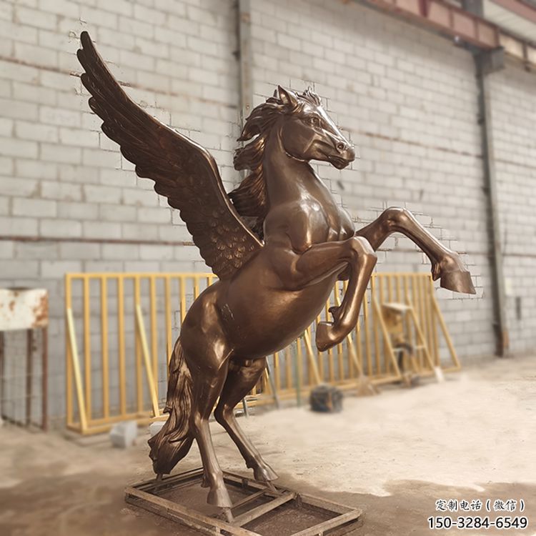 景區(qū)天馬雕塑，廣場(chǎng)主題，仿古工藝