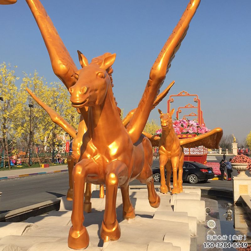 酒店天馬雕塑，迪士尼主題，噴漆工藝