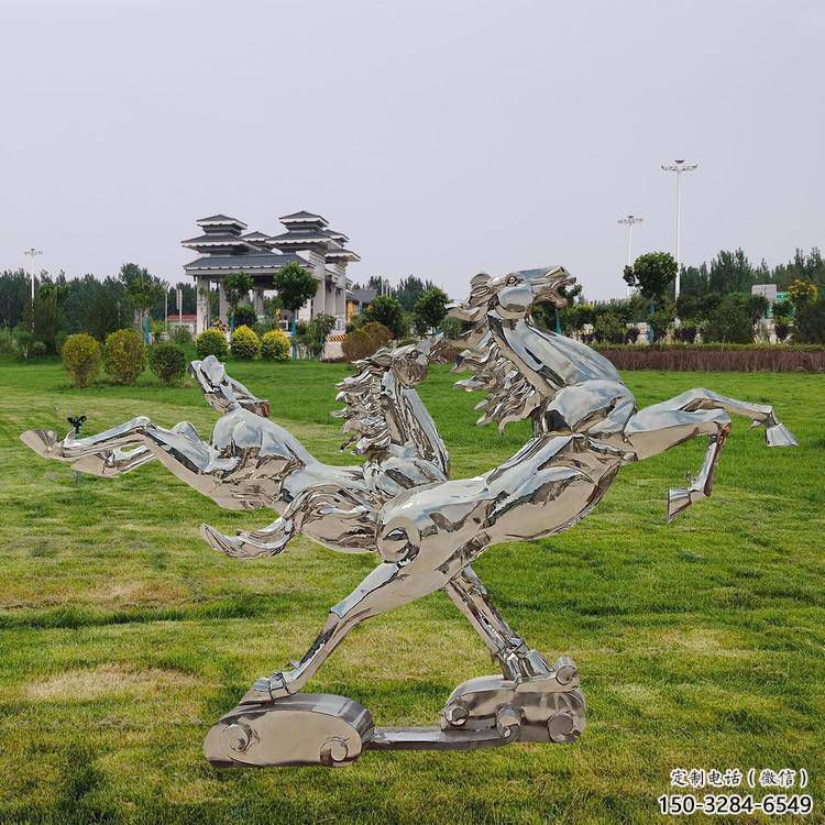 酒店天馬雕塑，仿真主題，烤漆工藝