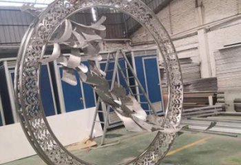 彩繪大雁雕塑 仿真雕塑 步行街?jǐn)[件