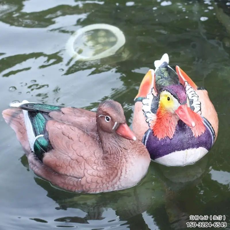 園林鴛鴦雕塑 風景區(qū)仿真雕塑 廣場小品