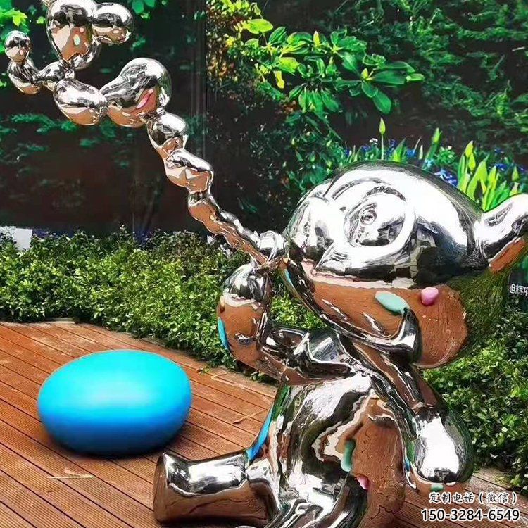 庭院貓咪雕塑，鍍金歐式雕塑，網(wǎng)格形式