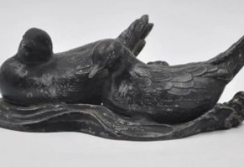 售樓處鴛鴦雕塑 商業(yè)街仿真雕塑 動物擺件