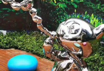 庭院貓咪雕塑，鍍金歐式雕塑，網(wǎng)格形式