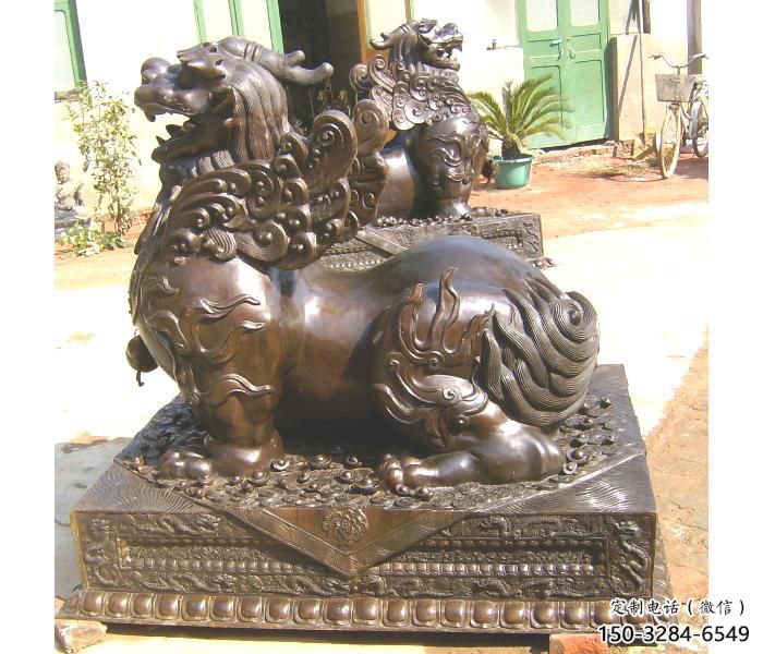 房地產(chǎn)貔貅雕塑，仿古動漫雕塑，噴砂制造