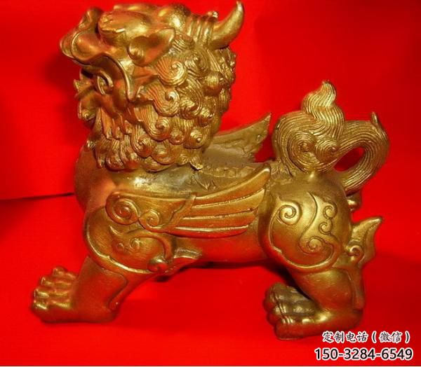 公園貔貅雕塑，噴砂發(fā)光雕塑，鑄銅工藝