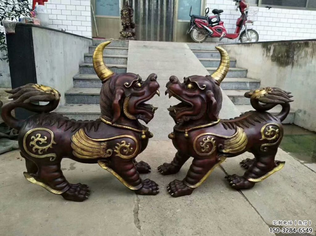 醫(yī)院貔貅雕塑，仿古動(dòng)漫雕塑，仿古擺件