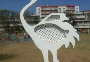 步行街白鷺雕塑，烤漆雕塑，鏤空方式