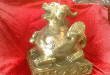 園林貔貅雕塑，噴漆運動雕塑，網格形式