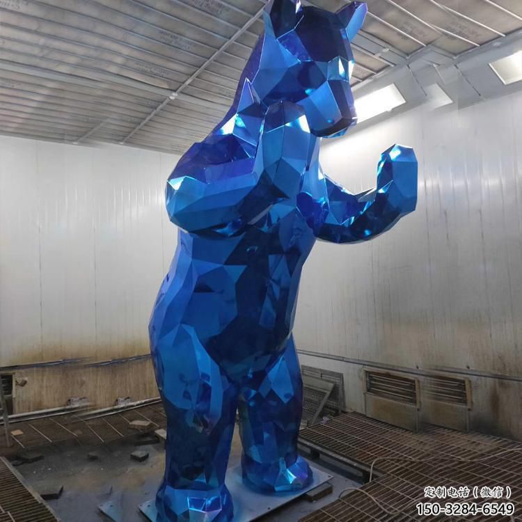 酒店狗熊雕塑，鍍金歐式雕塑，仿古擺件