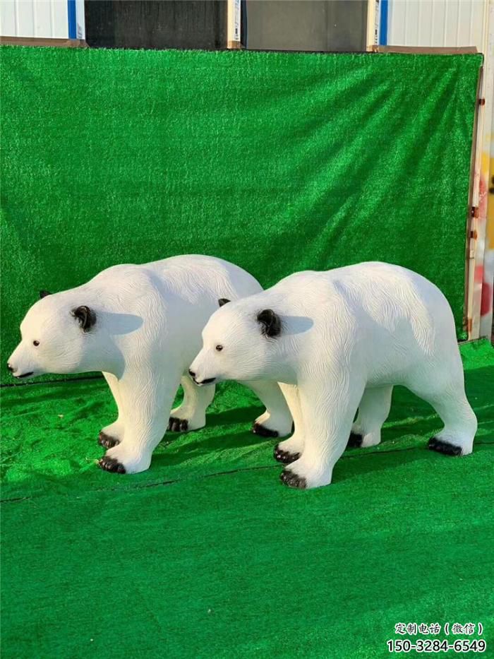 農(nóng)村狗熊雕塑，鏤空海洋雕塑，抽象效果