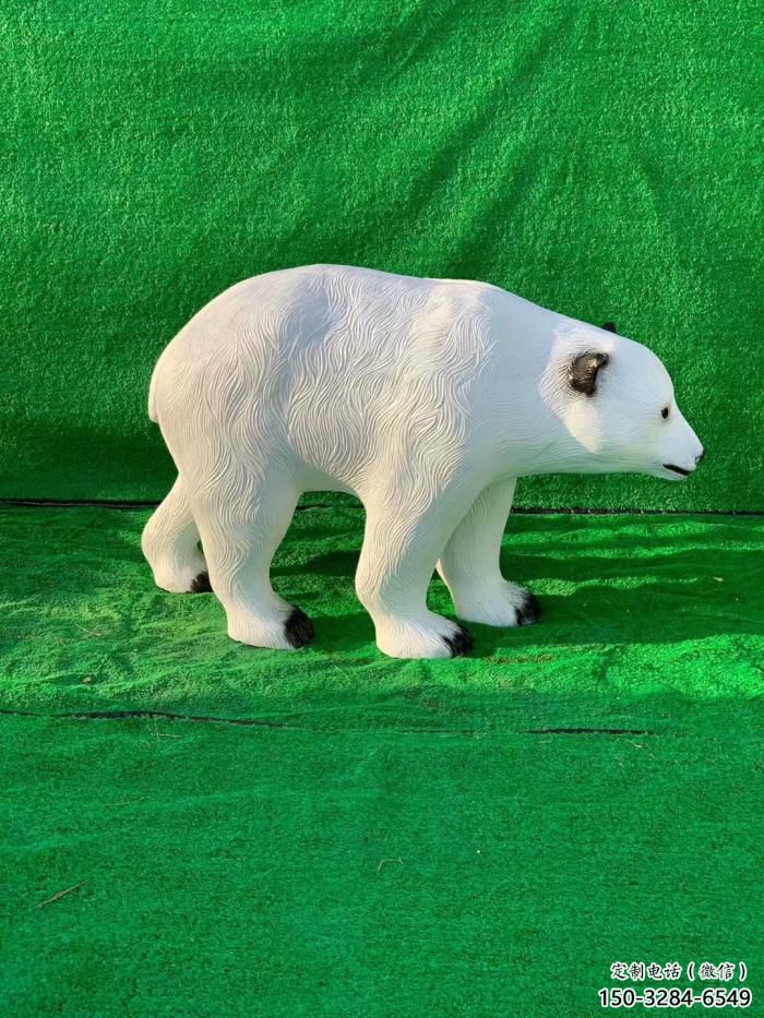 園林狗熊雕塑，噴漆運(yùn)動雕塑，網(wǎng)格形式